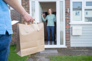 food delivery to a home